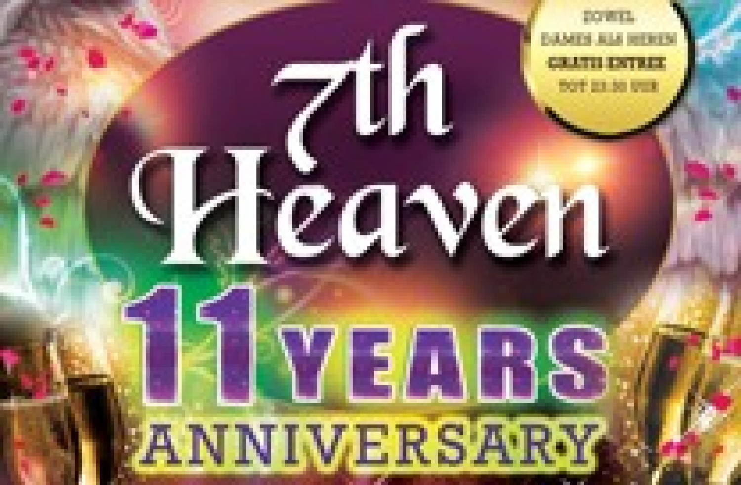 Party nieuws: Alweer 11 jaar 7th Heaven op 29 oktober