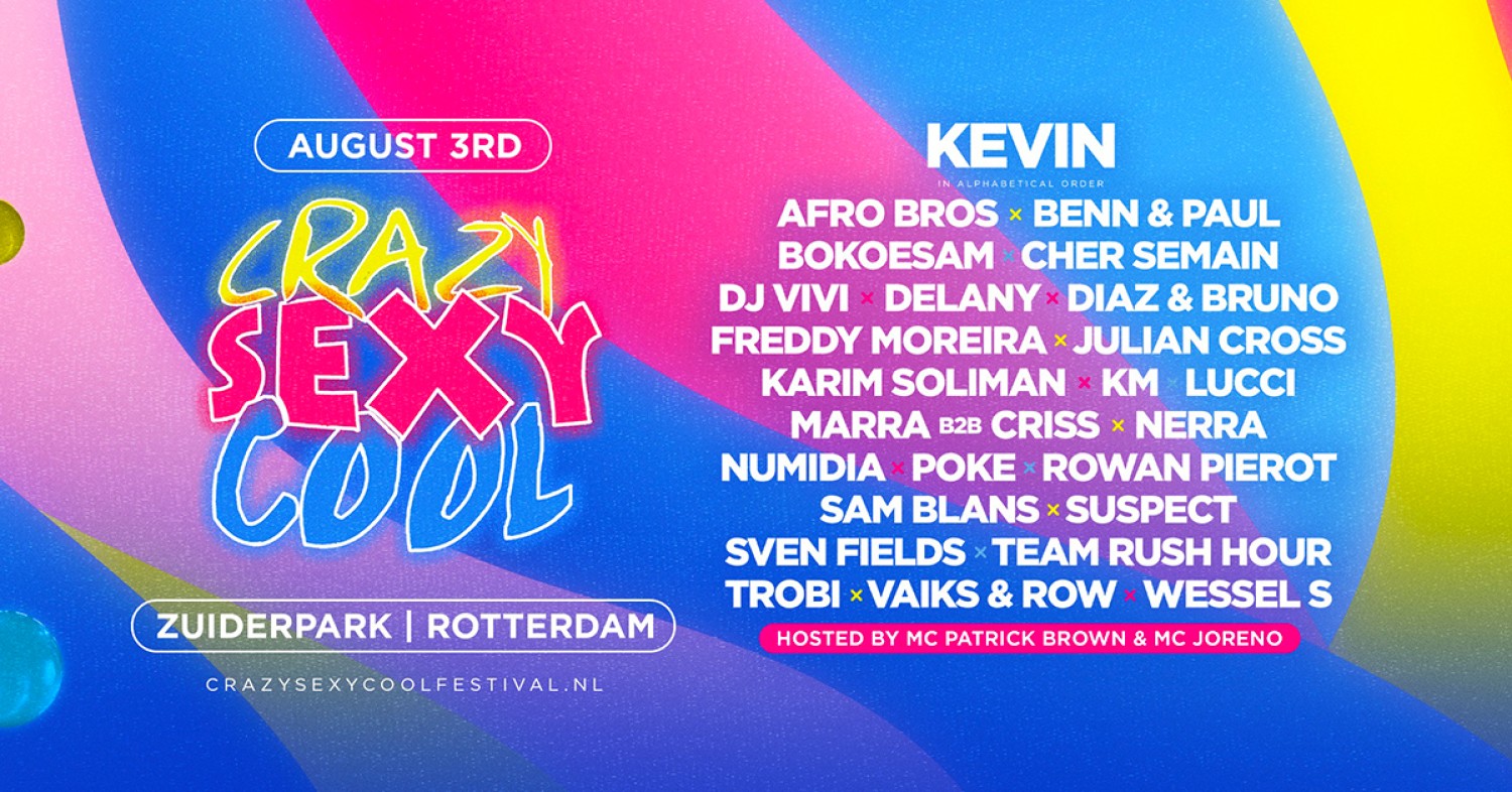 Party nieuws: Crazy Sexy Cool Festival 2024 maakt line-up bekend